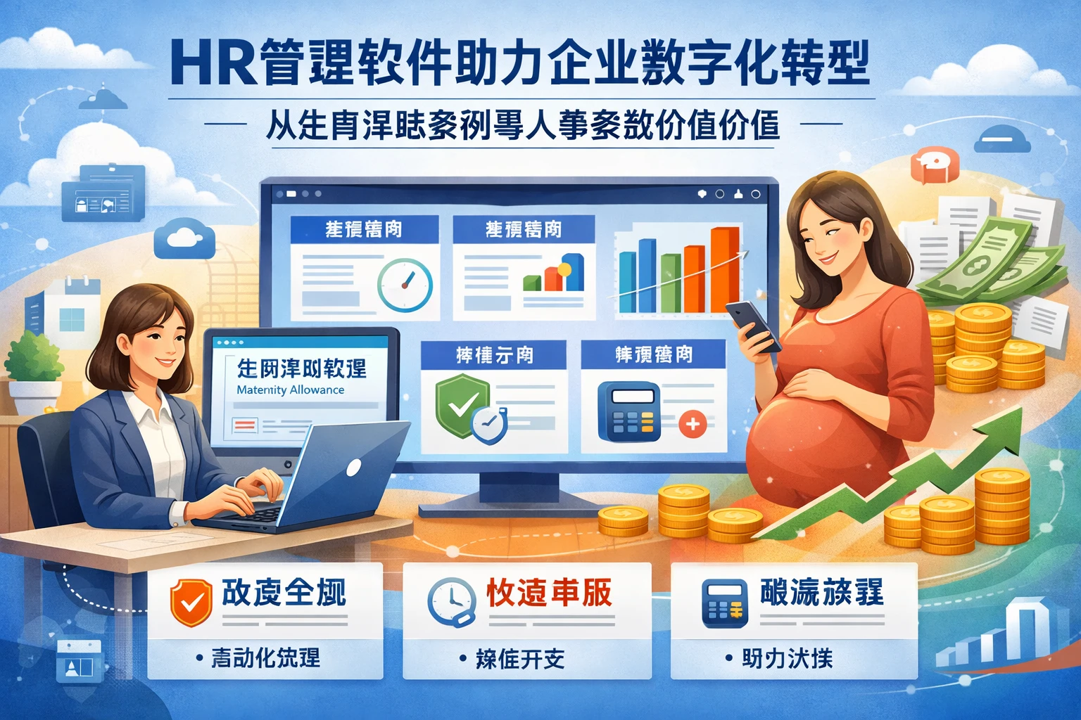 HR管理软件助力企业数字化转型：从生育津贴案例看人事系统价格价值