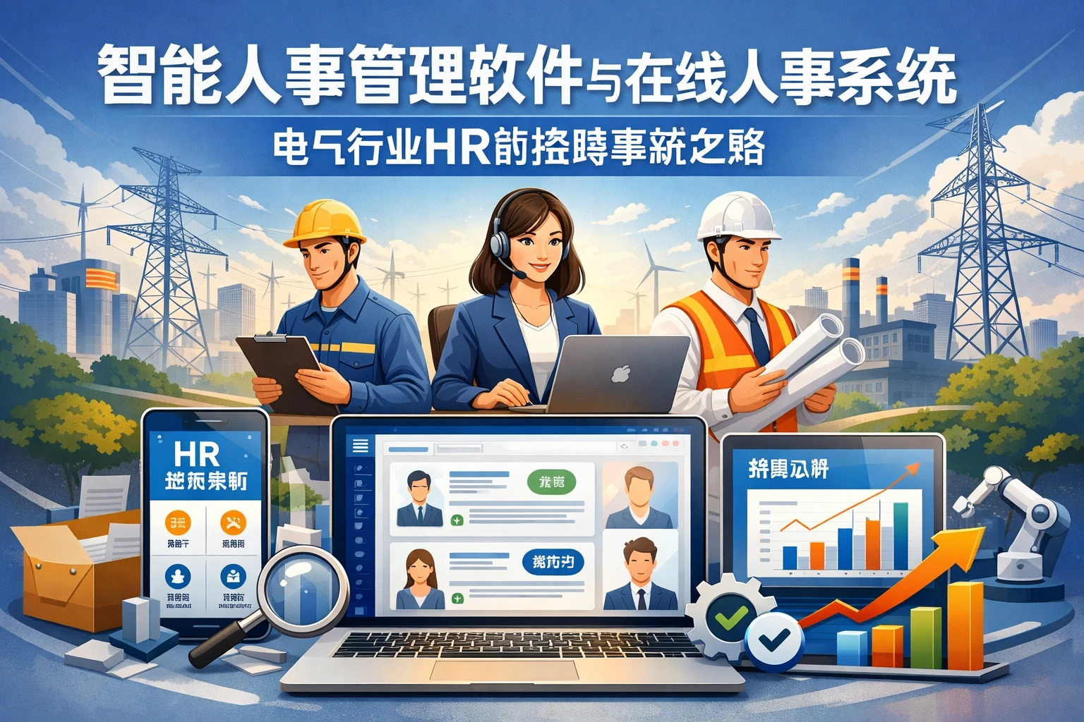 智能人事管理软件与在线人事系统：电气行业HR的招聘革新之路
