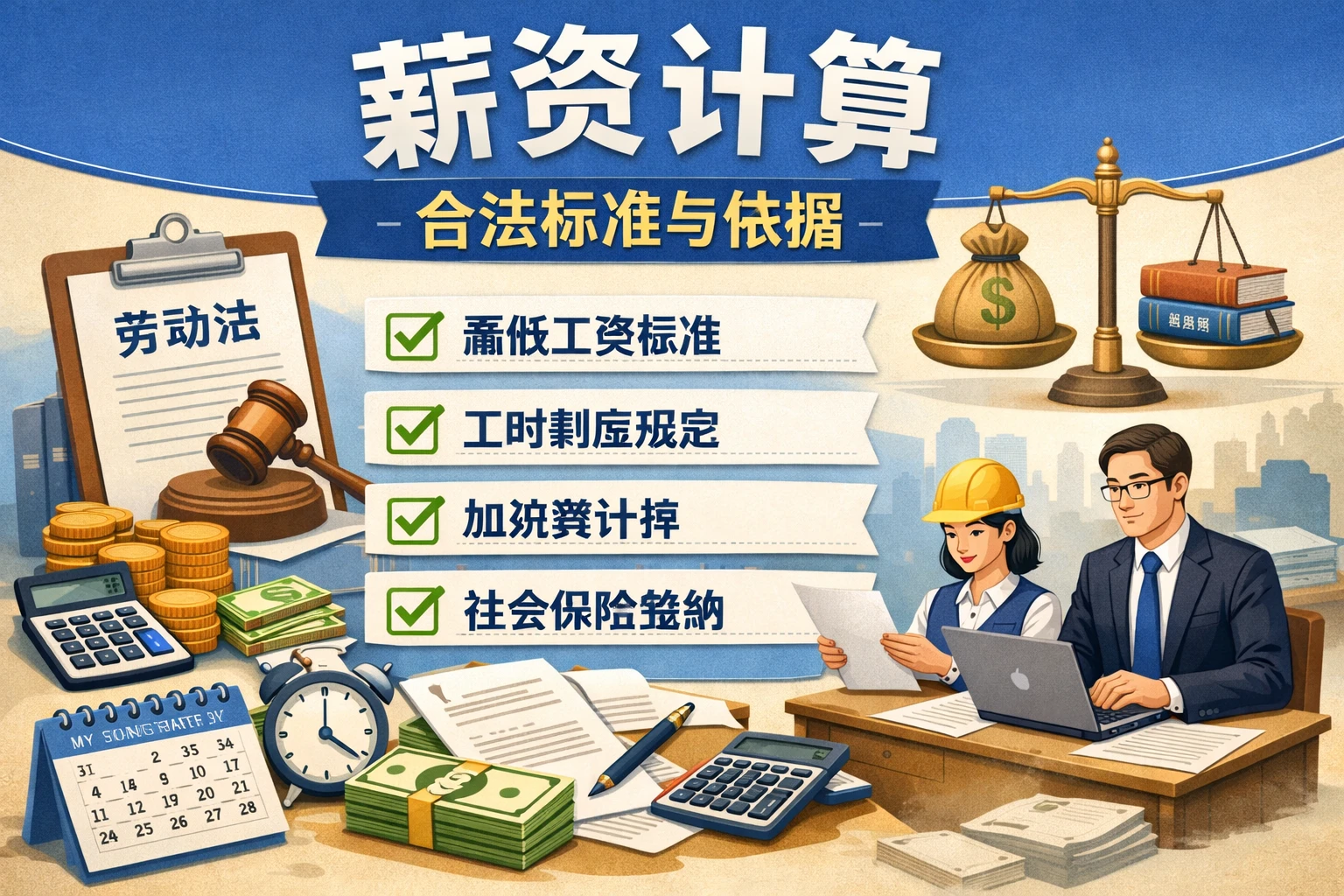 薪资计算的合法标准与依据