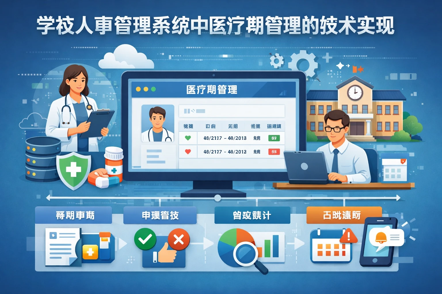 学校人事管理系统中医疗期管理的技术实现