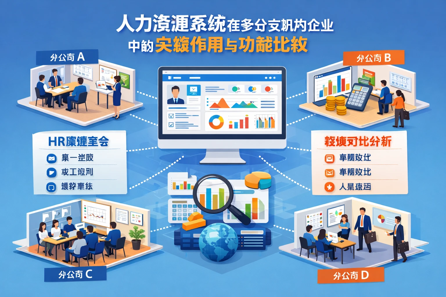 人力资源系统在多分支机构企业中的关键作用与功能比较