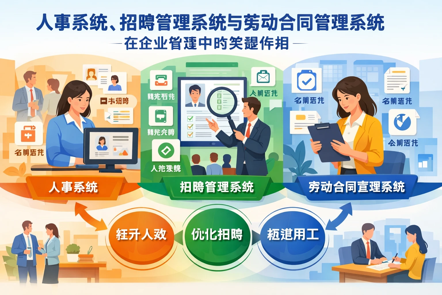 人事系统、招聘管理系统与劳动合同管理系统在企业管理中的关键作用
