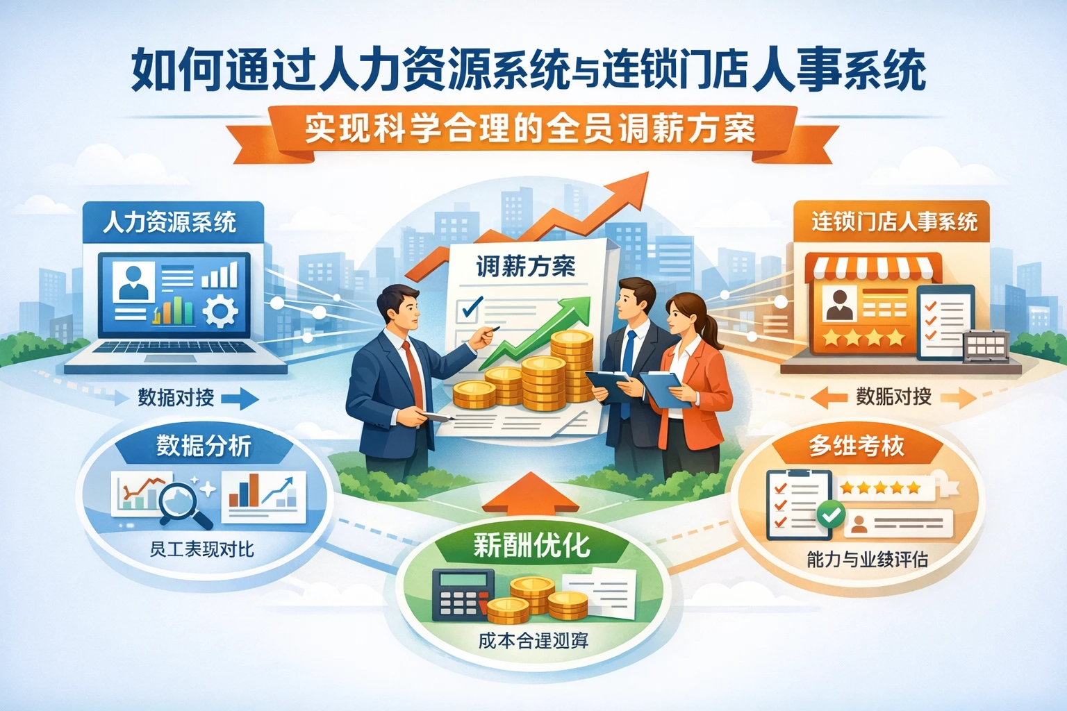 如何通过人力资源系统与连锁门店人事系统实现科学合理的全员调薪方案