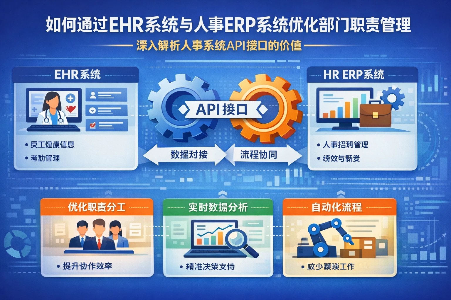 如何通过EHR系统与人事ERP系统优化部门职责管理——深入解析人事系统API接口的价值