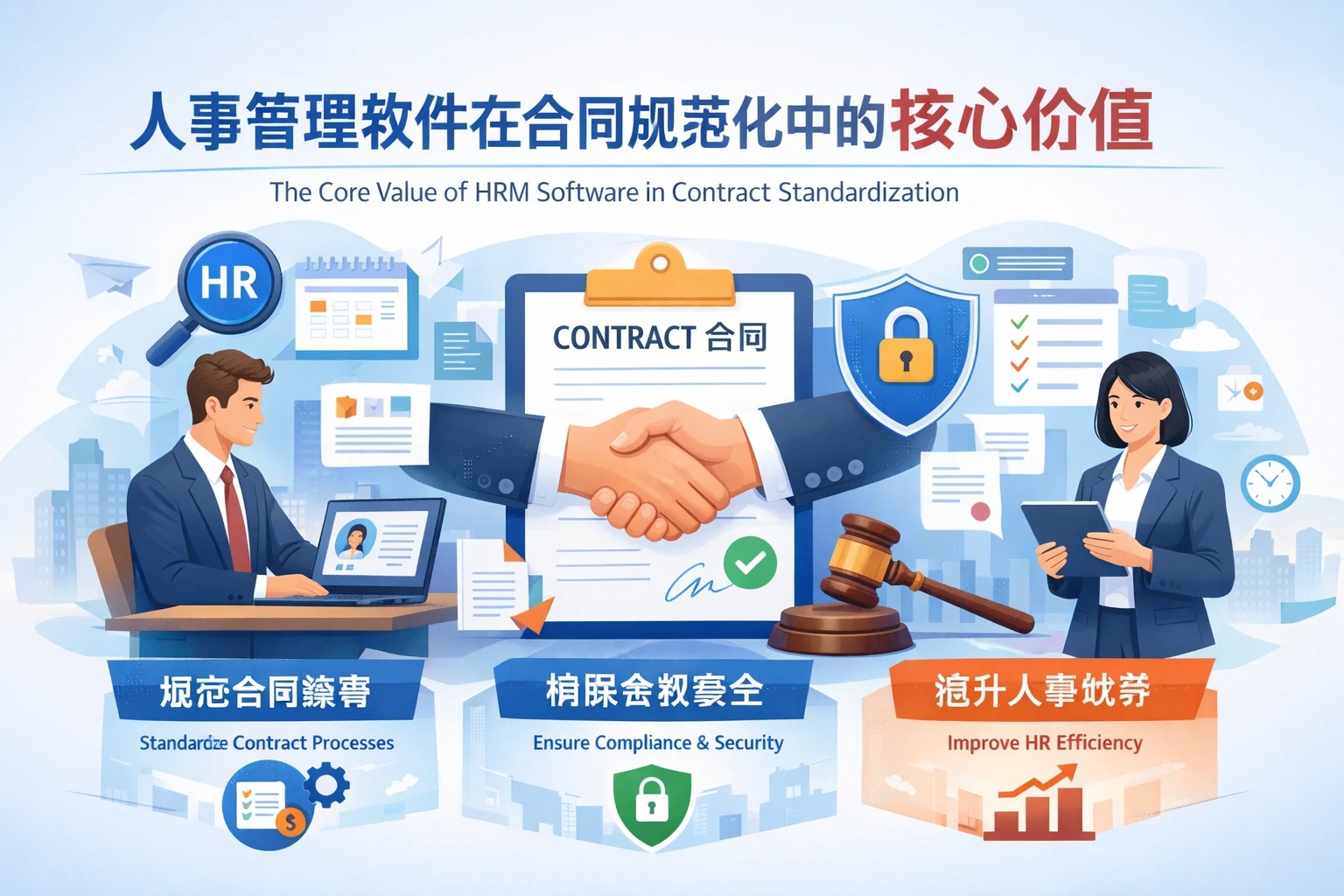 人事管理软件在合同规范化中的核心价值