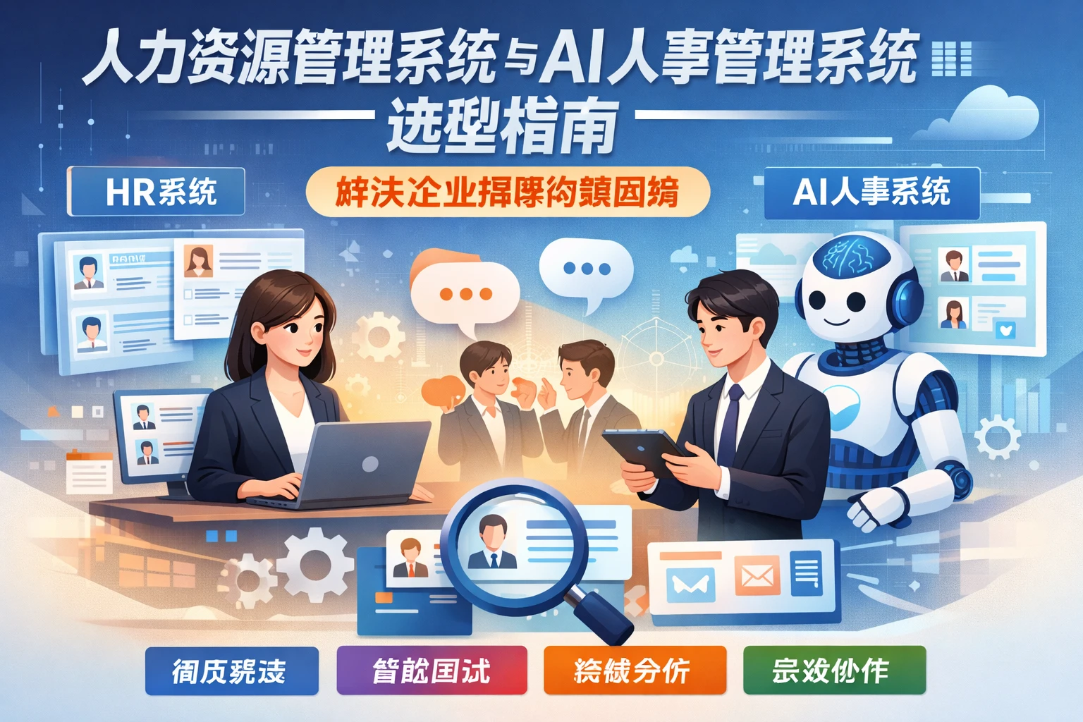 人力资源管理系统与AI人事管理系统选型指南：解决企业招聘沟通困境