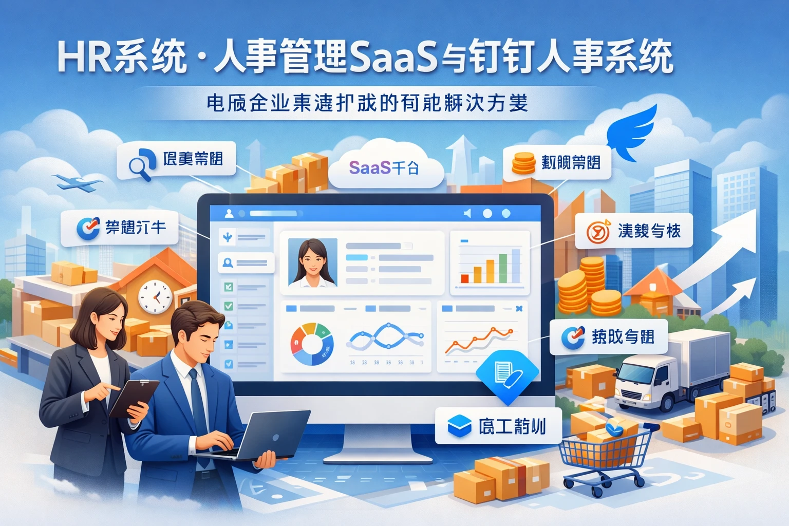 HR系统、人事管理SaaS与钉钉人事系统：电商企业高速扩张的智能解决方案