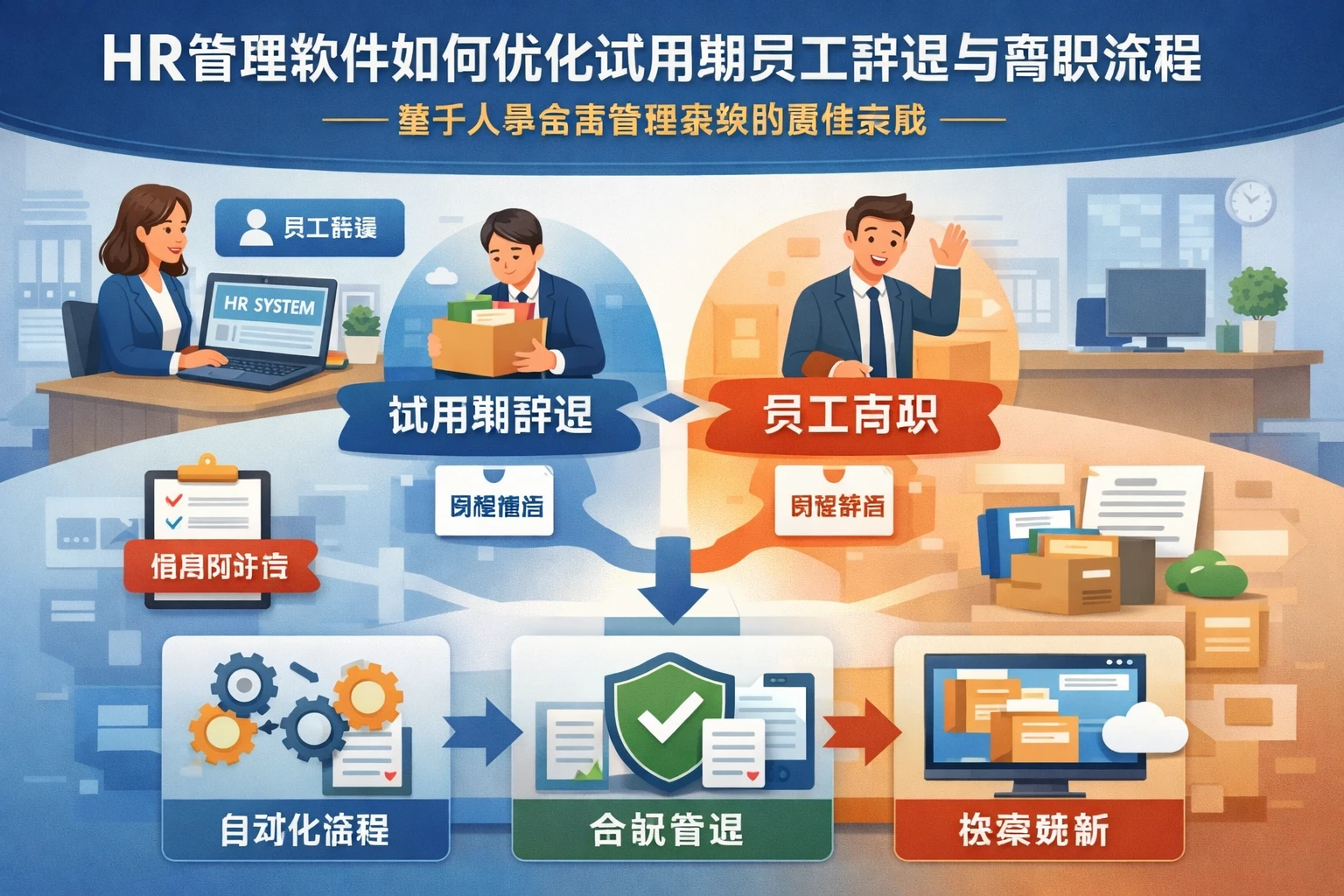 HR管理软件如何优化试用期员工辞退与离职流程——基于人事档案管理系统的最佳实践