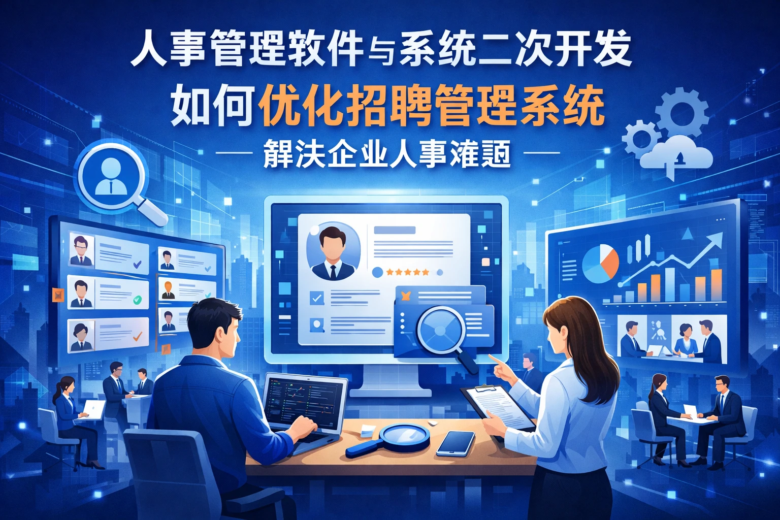 人事管理软件与系统二次开发如何优化招聘管理系统解决企业人事难题