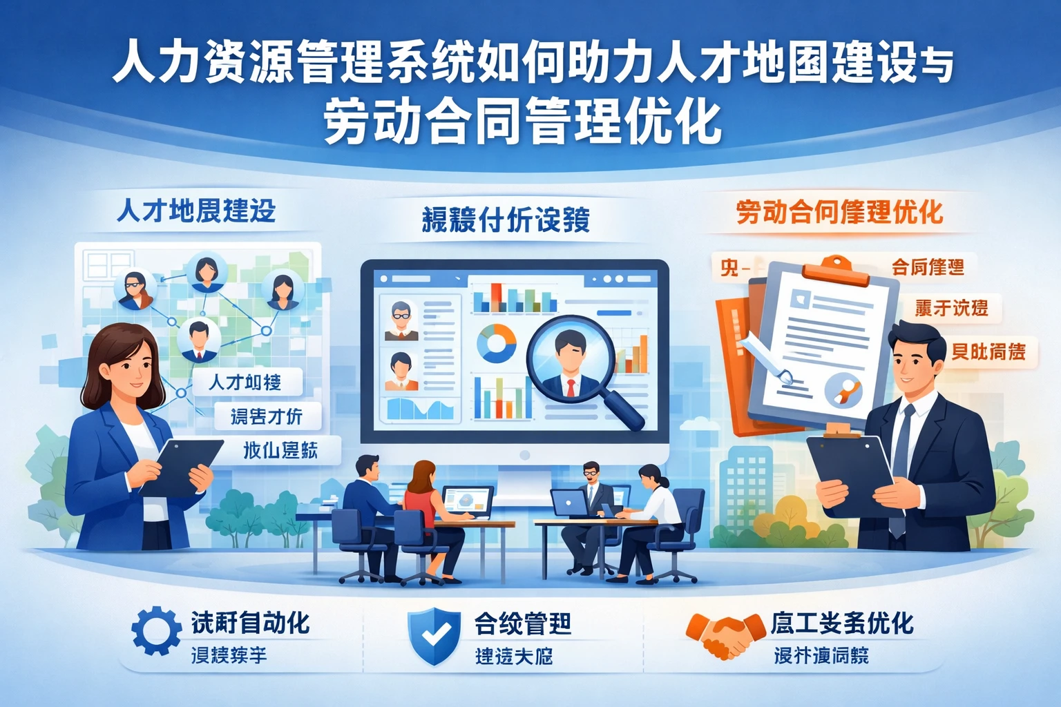 人力资源管理系统如何助力人才地图建设与劳动合同管理优化