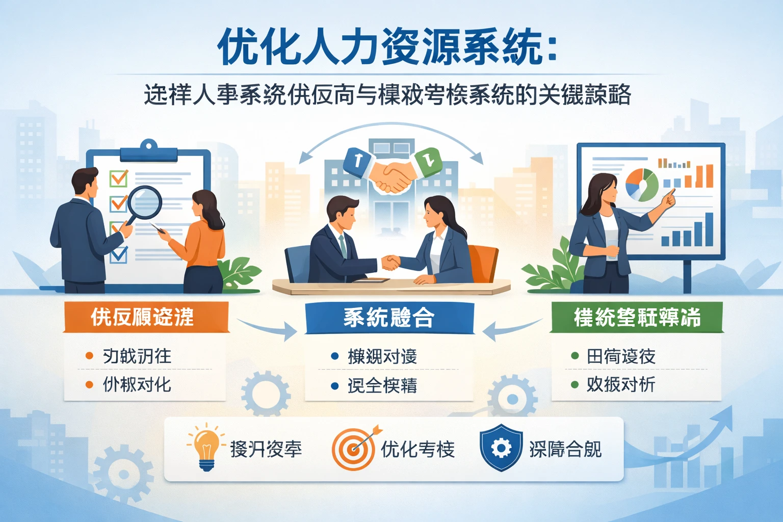 优化人力资源系统：选择人事系统供应商与绩效考核系统的关键策略