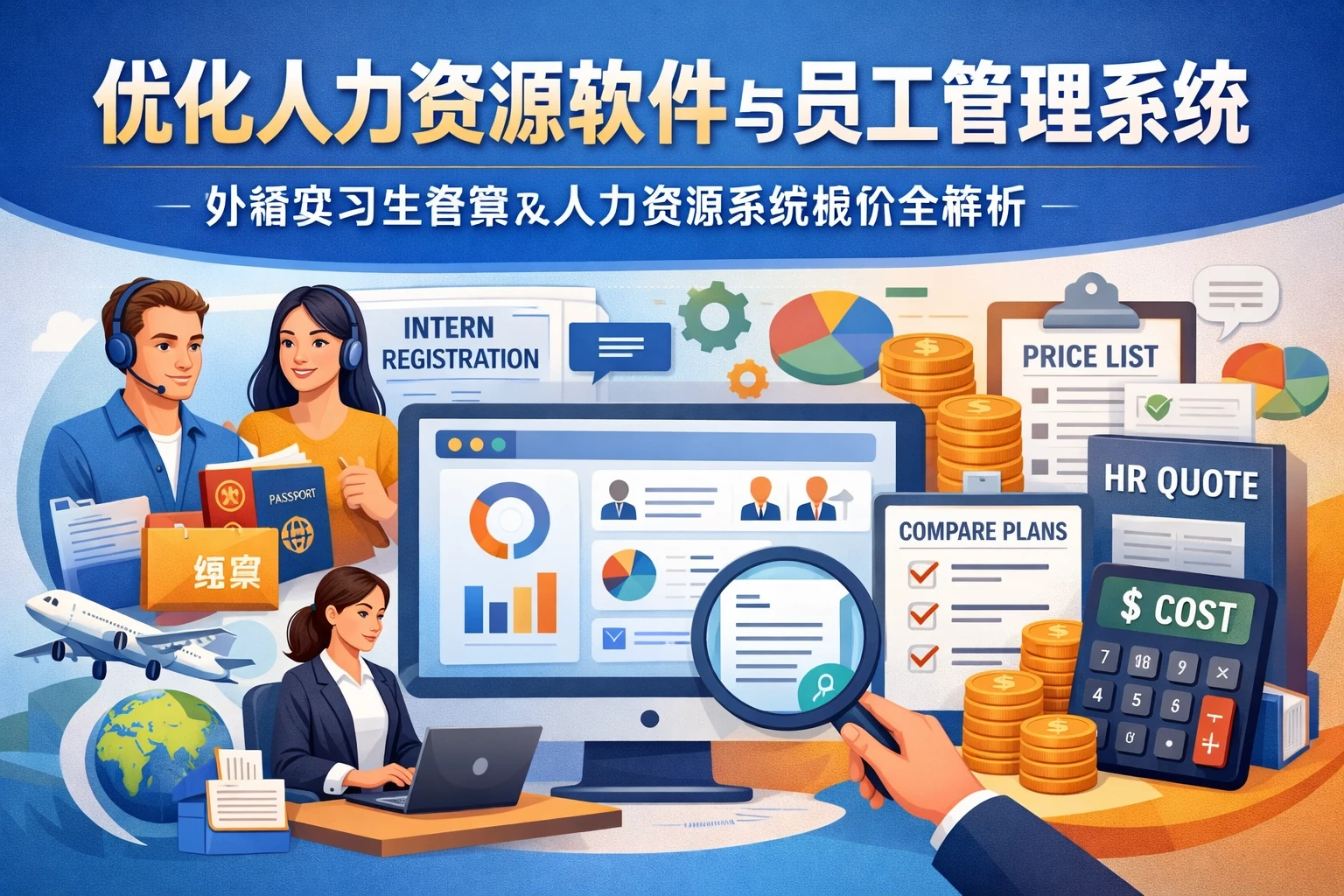 优化人力资源软件与员工管理系统：外籍实习生备案及人力资源系统报价全解析