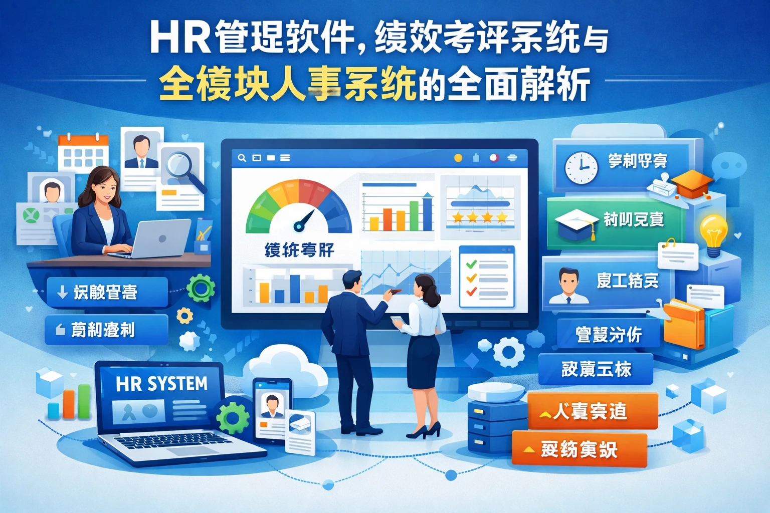 HR管理软件、绩效考评系统与全模块人事系统的全面解析