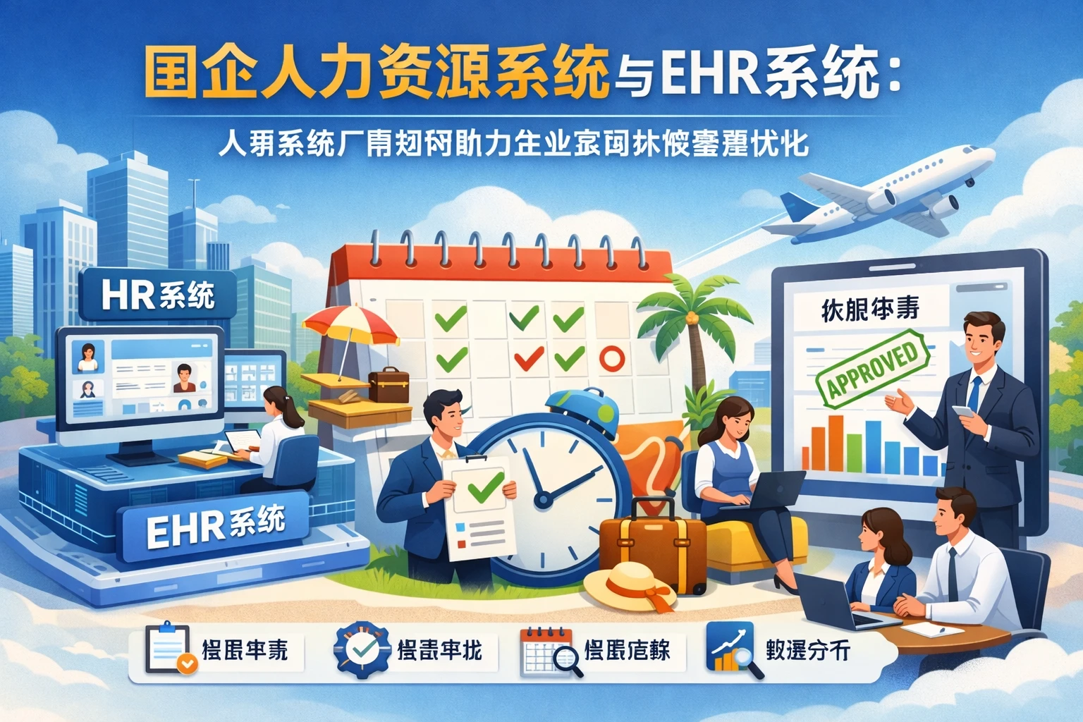 国企人力资源系统与EHR系统:人事系统厂商如何助力企业实现休假管理优化