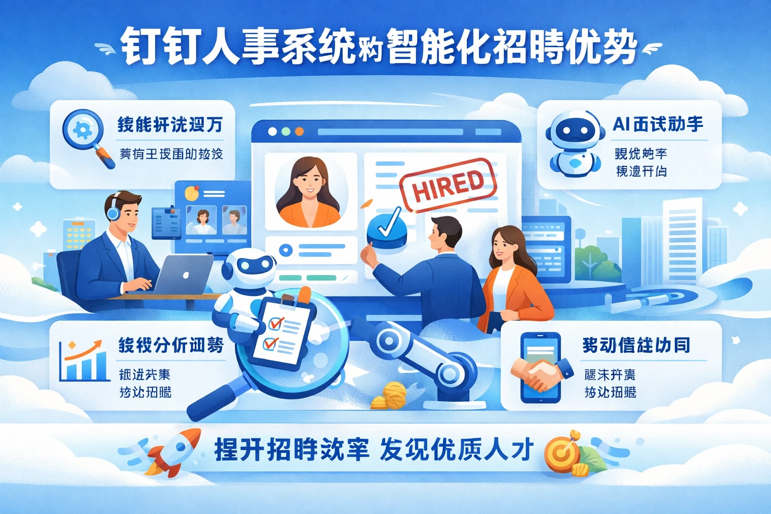 钉钉人事系统的智能化招聘优势