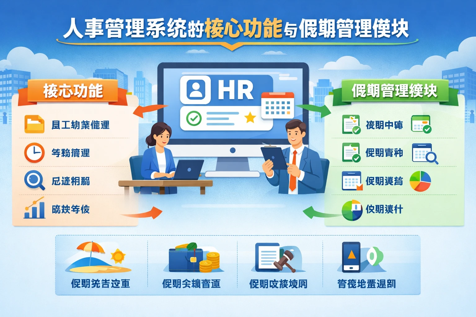 人事管理系统的核心功能与假期管理模块