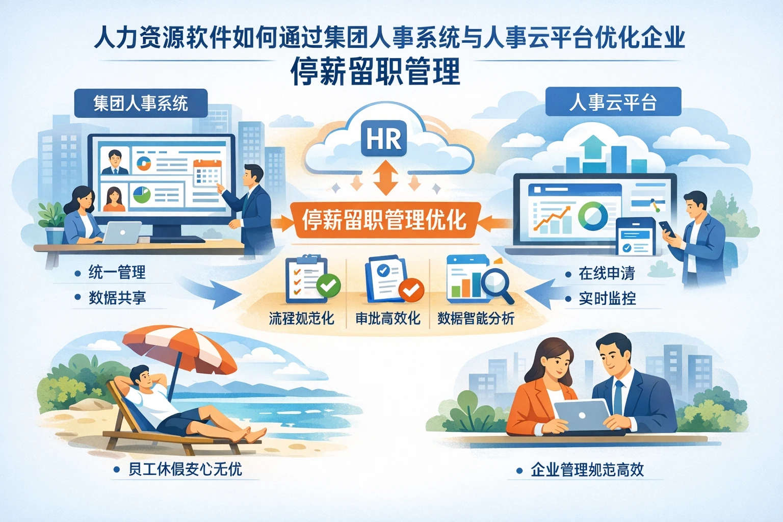 人力资源软件如何通过集团人事系统与人事云平台优化企业停薪留职管理