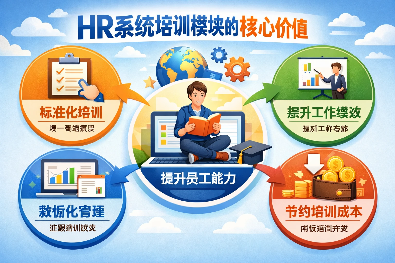 HR系统培训模块的核心价值