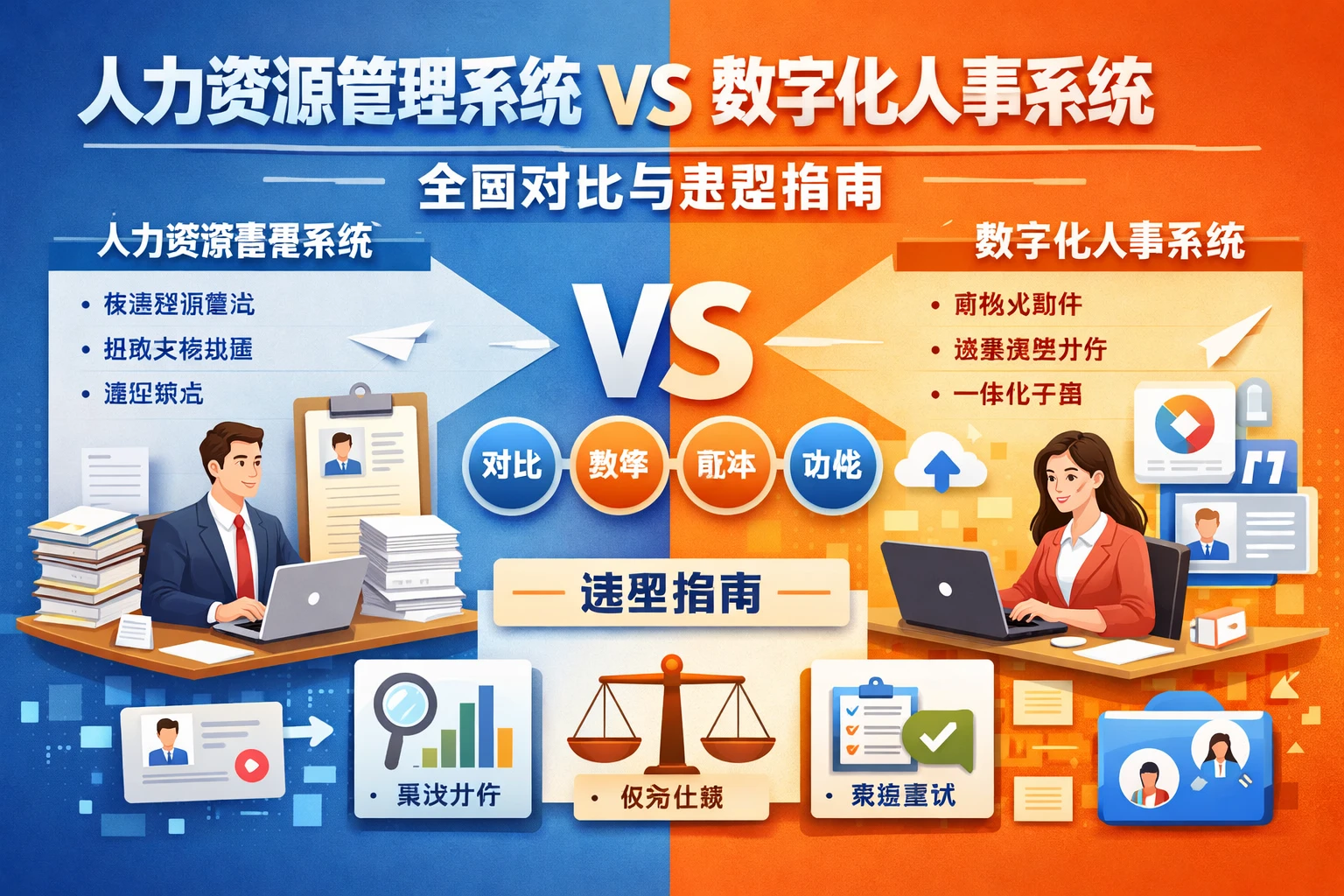 人力资源管理系统 vs 数字化人事系统：全面对比与选型指南
