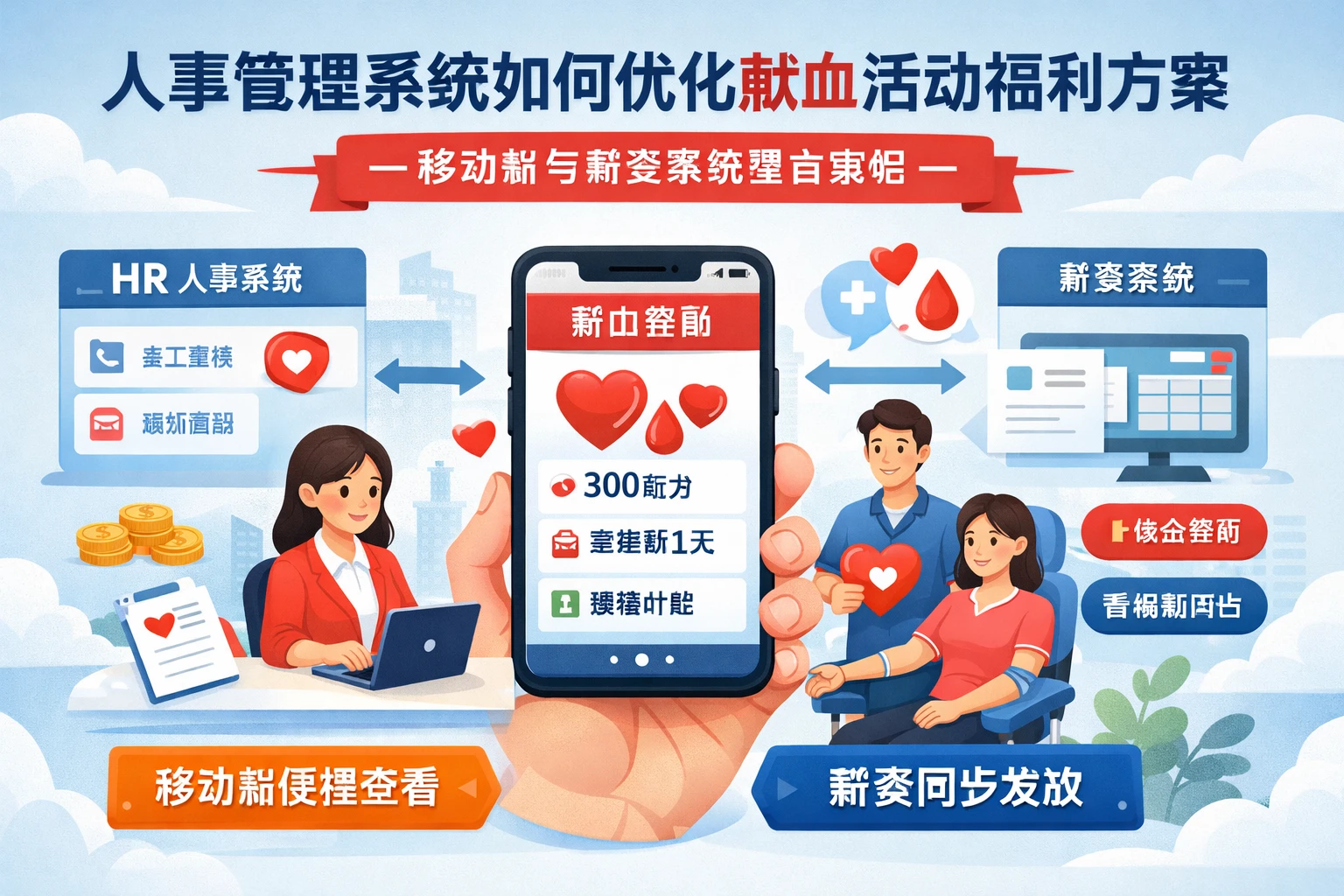人事管理系统如何优化献血活动福利方案——移动端与薪资系统整合策略