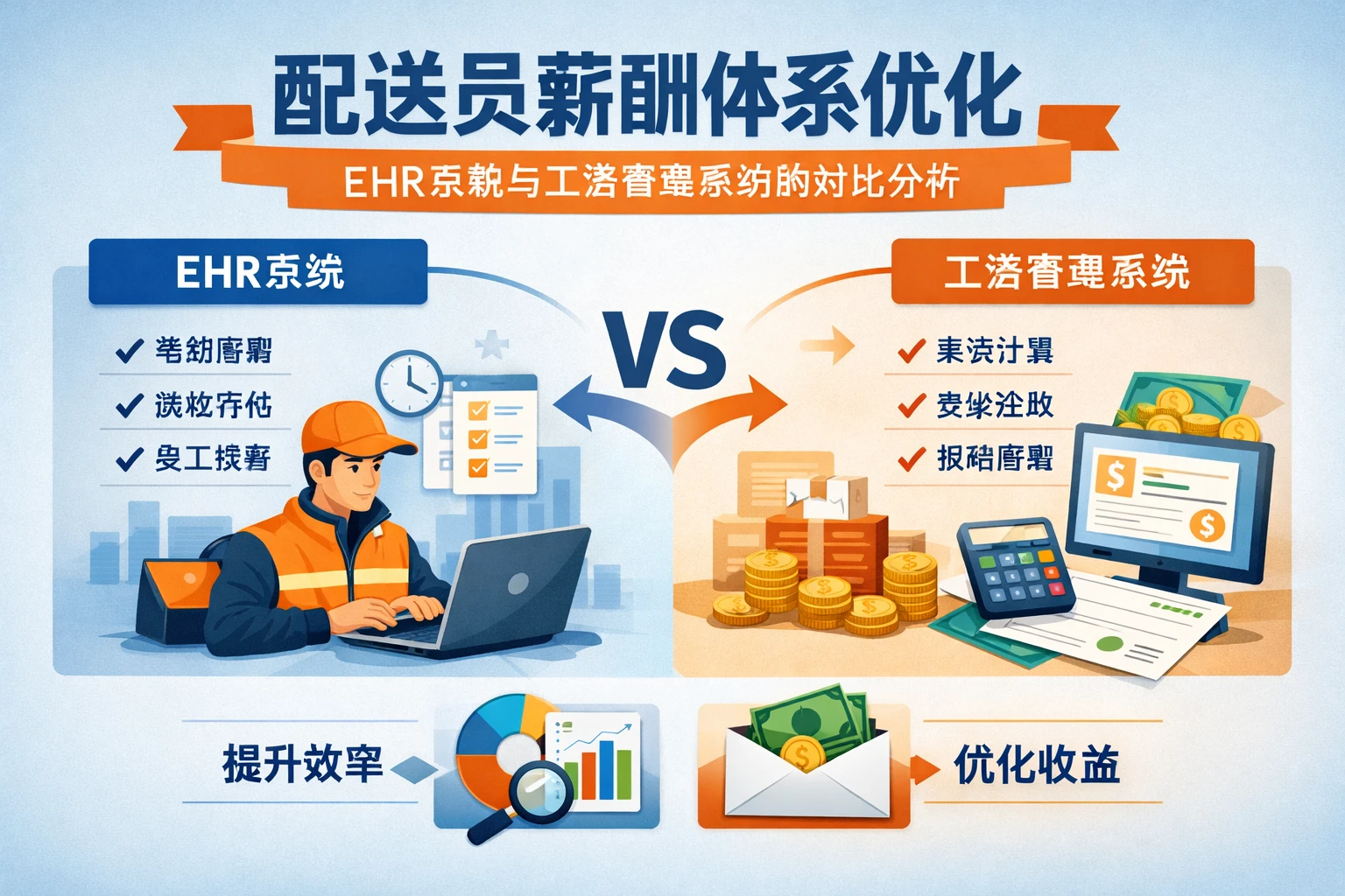 配送员薪酬体系优化:EHR系统与工资管理系统的对比分析