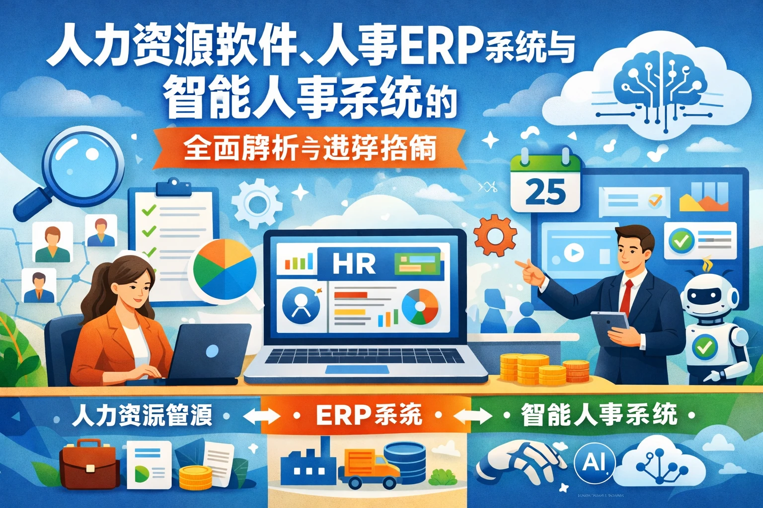 人力资源软件、人事ERP系统与智能人事系统的全面解析与选择指南