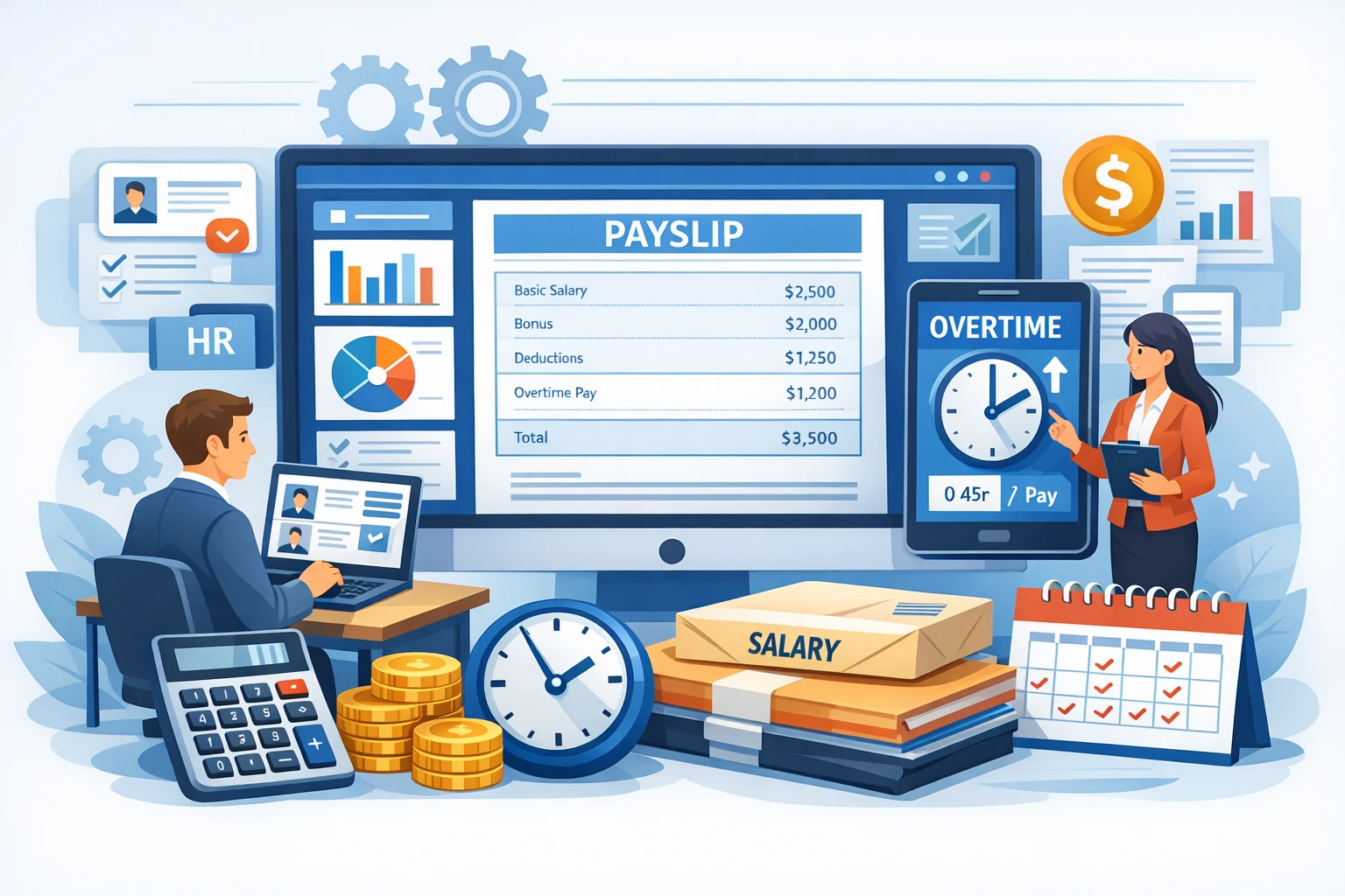 优化人事管理软件与工资管理系统，实现高效专业的工资条设计与加班工资管理