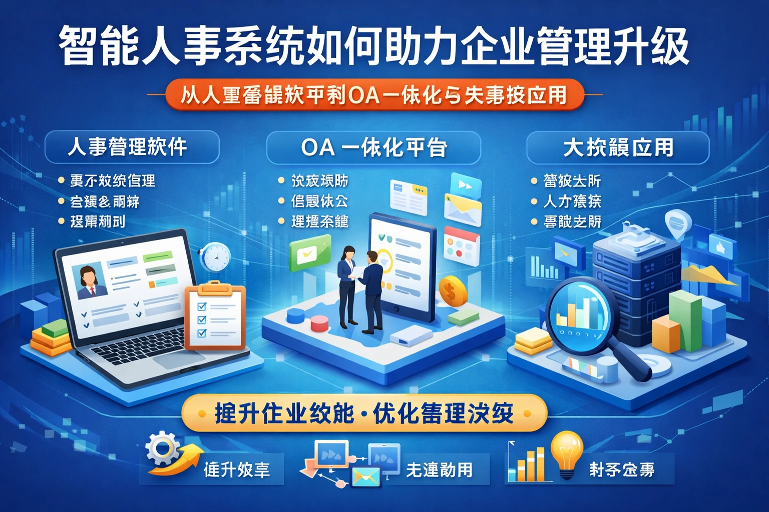 智能人事系统如何助力企业管理升级：从人事管理软件到OA一体化与大数据应用