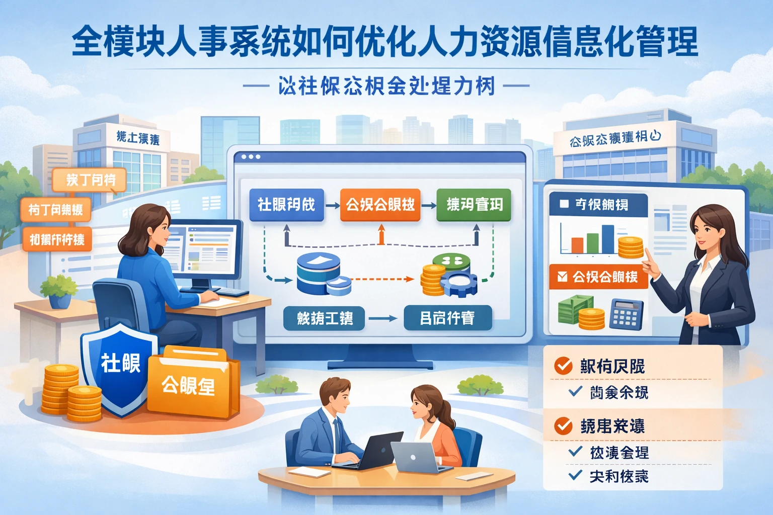 全模块人事系统如何优化人力资源信息化管理——以社保公积金处理为例