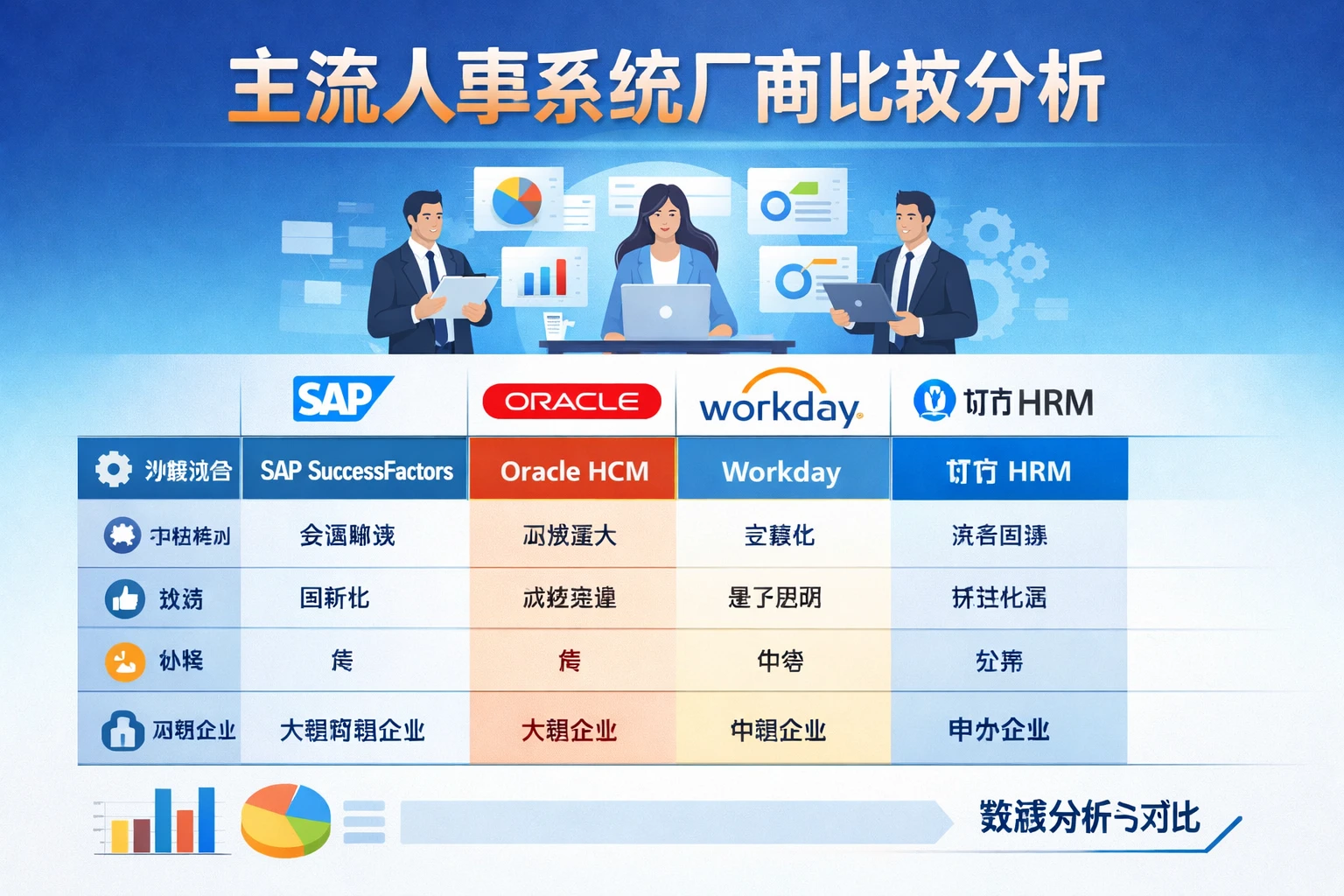 主流人事系统厂商比较分析
