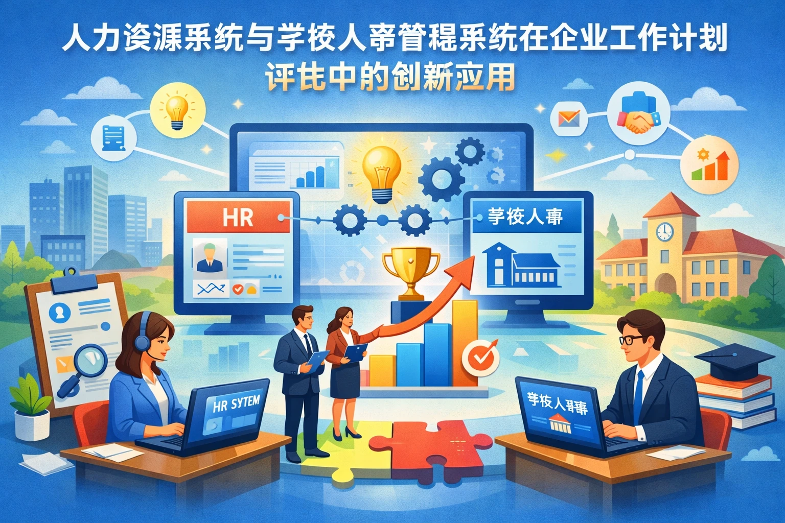 人力资源系统与学校人事管理系统在企业工作计划评比中的创新应用