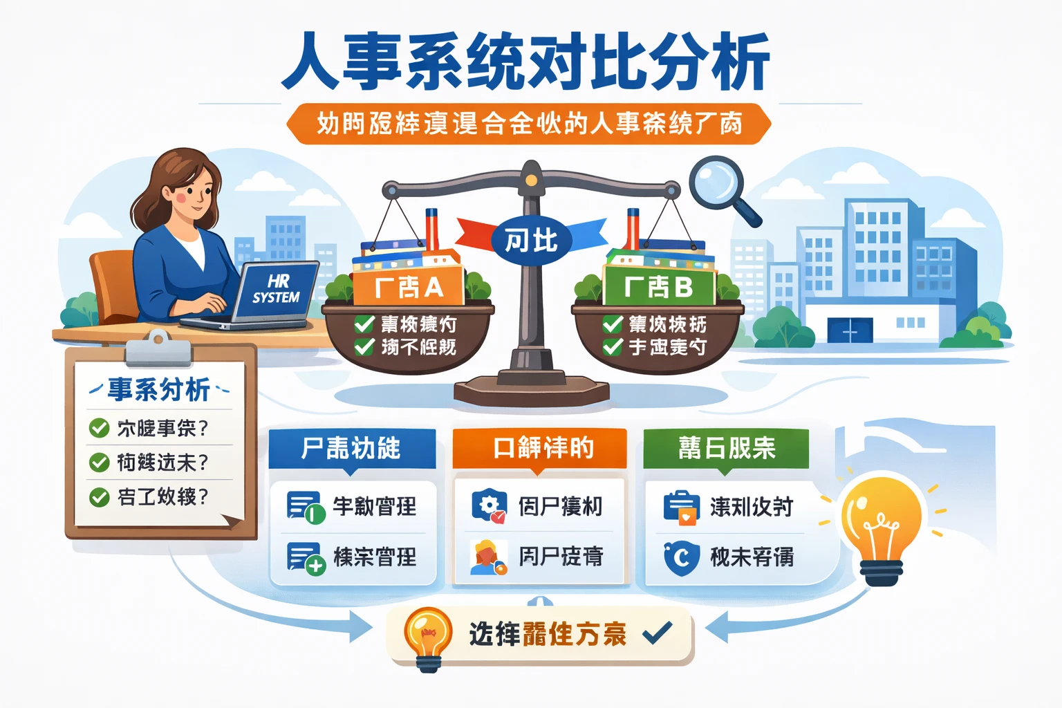 人事系统对比分析：如何选择最适合企业的人事系统厂商