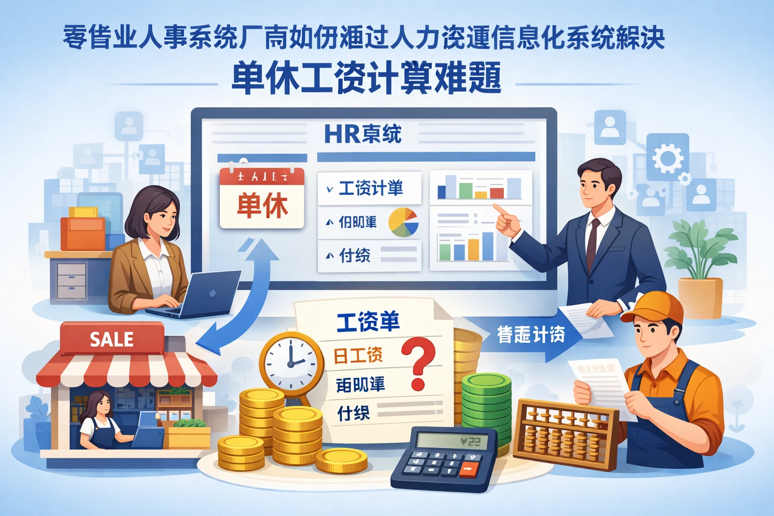 零售业人事系统厂商如何通过人力资源信息化系统解决单休工资计算难题