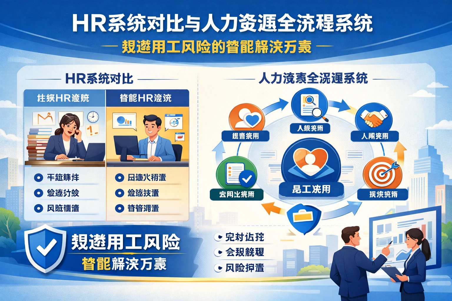 HR系统对比与人力资源全流程系统：规避用工风险的智能解决方案