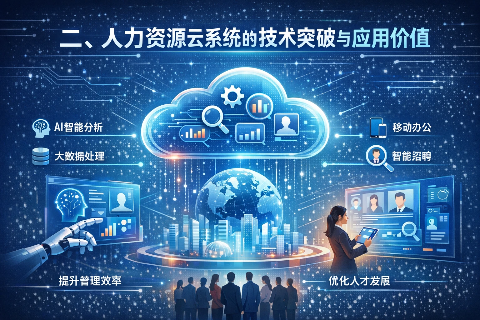 二、人力资源云系统的技术突破与应用价值