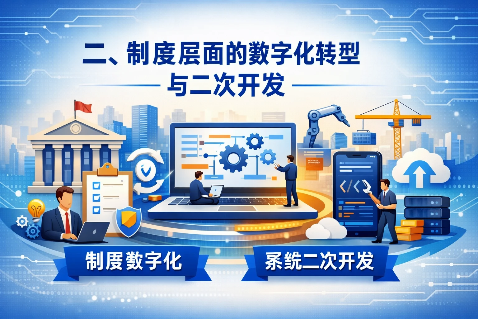 二、制度层面的数字化转型与二次开发
