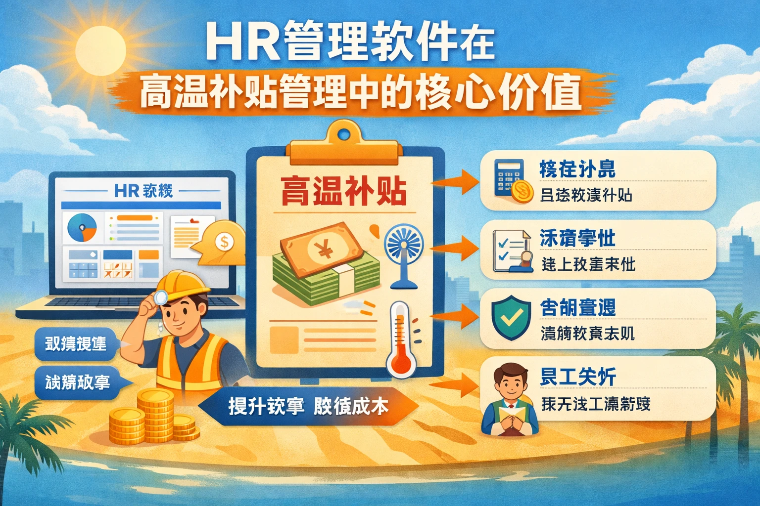 HR管理软件在高温补贴管理中的核心价值