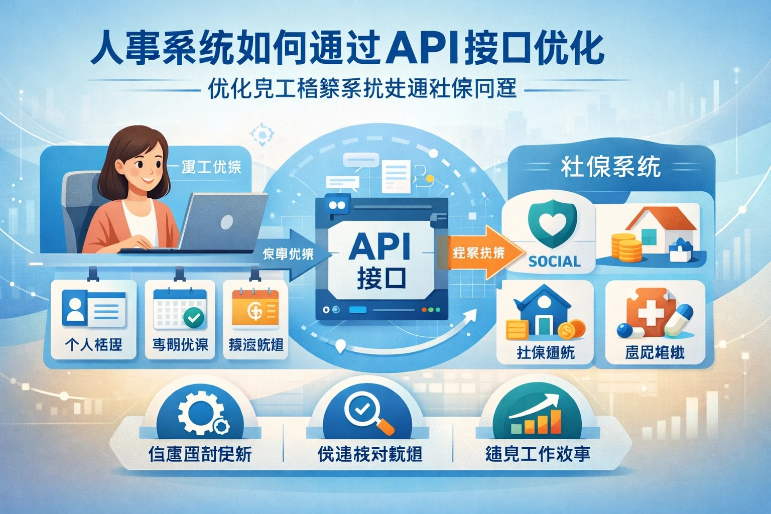 人事系统如何通过API接口优化员工档案系统处理社保问题