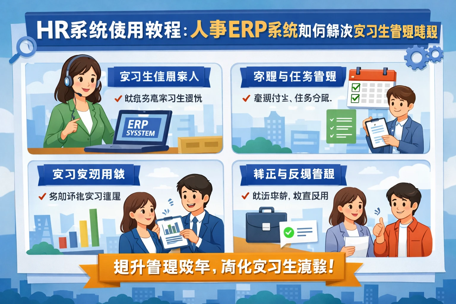 HR系统使用教程：人事ERP系统如何解决实习生管理难题