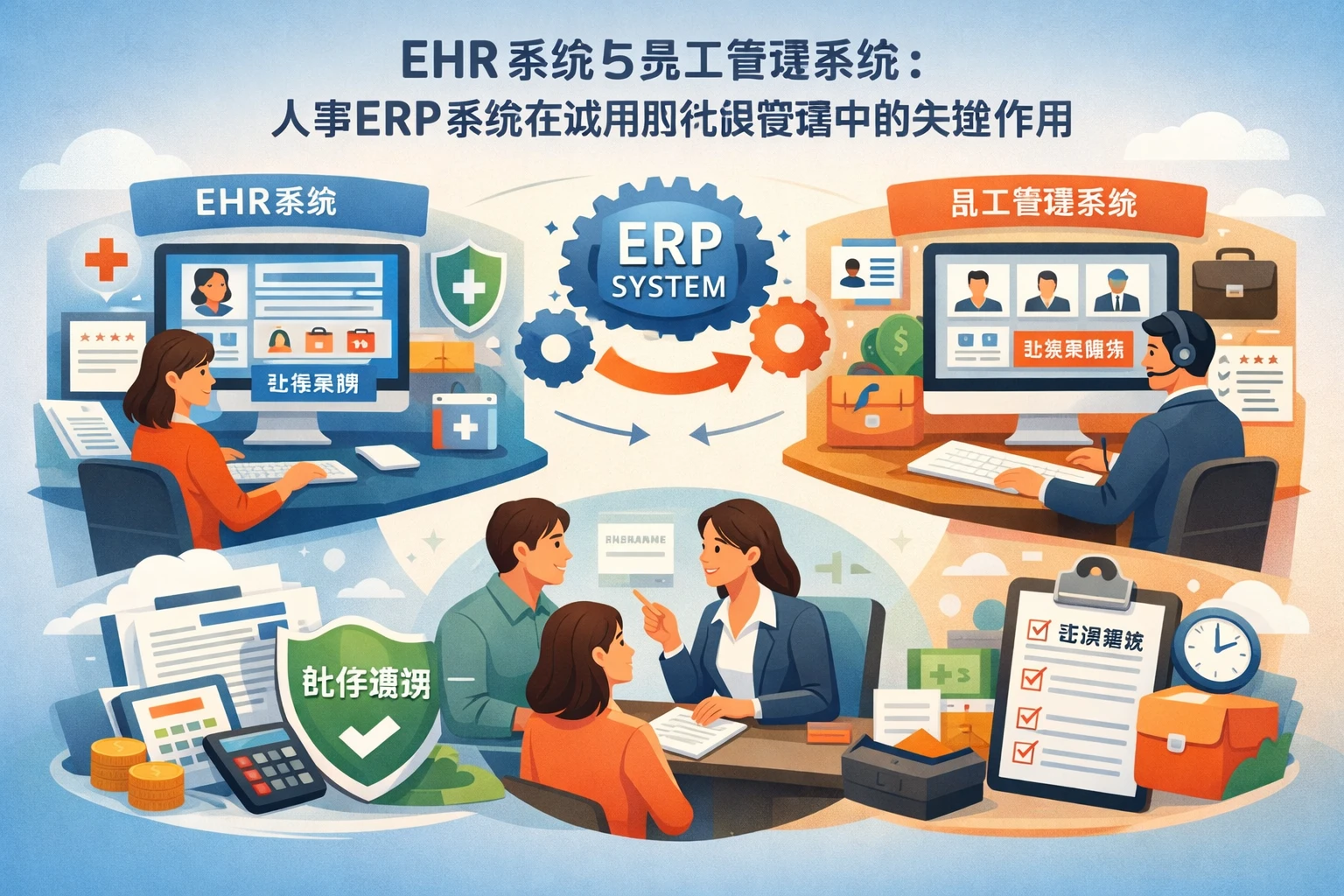 EHR系统与员工管理系统:人事ERP系统在试用期社保管理中的关键作用