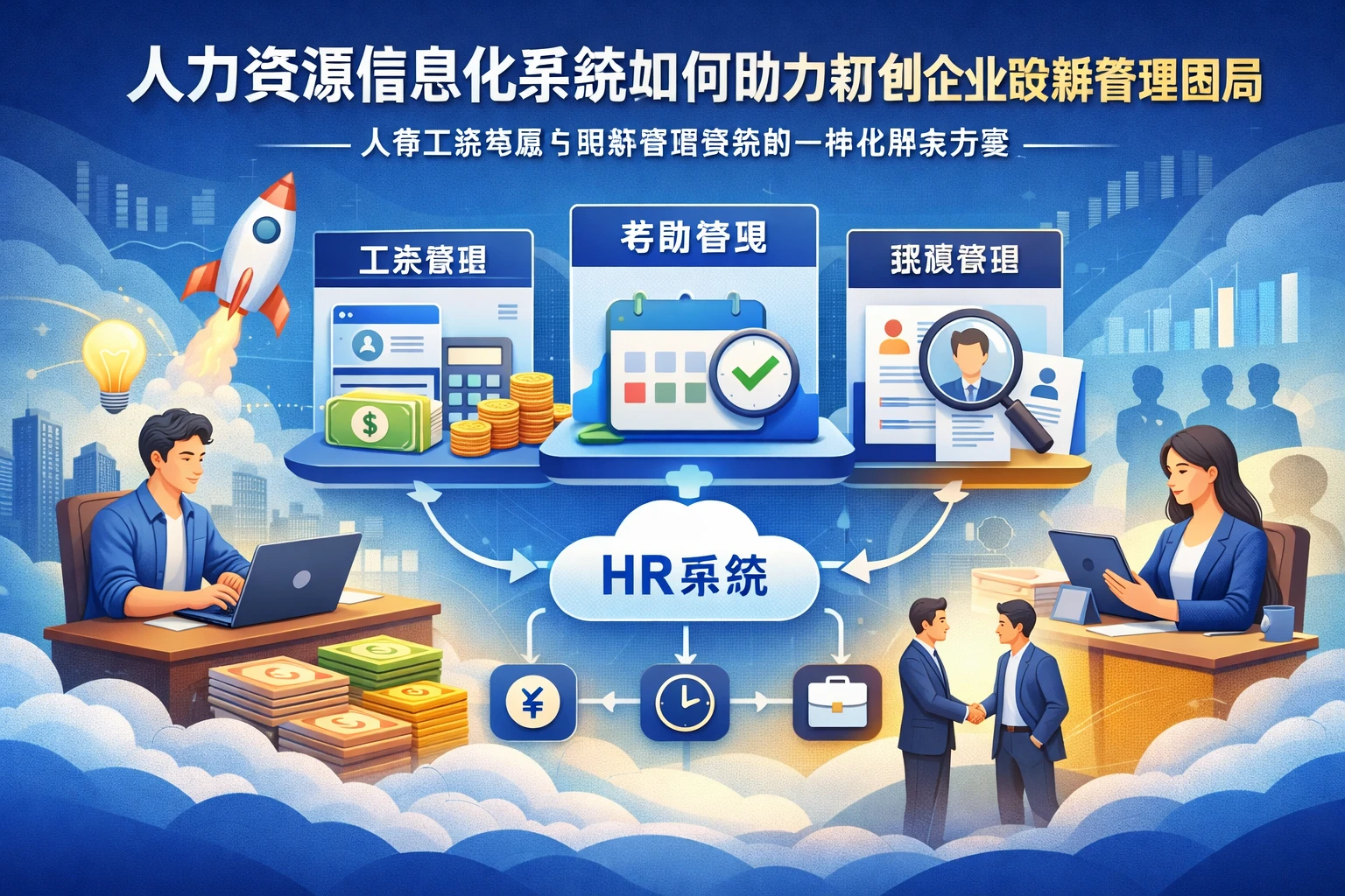 人力资源信息化系统如何助力初创企业破解管理困局——人事工资考勤与招聘管理系统的一体化解决方案