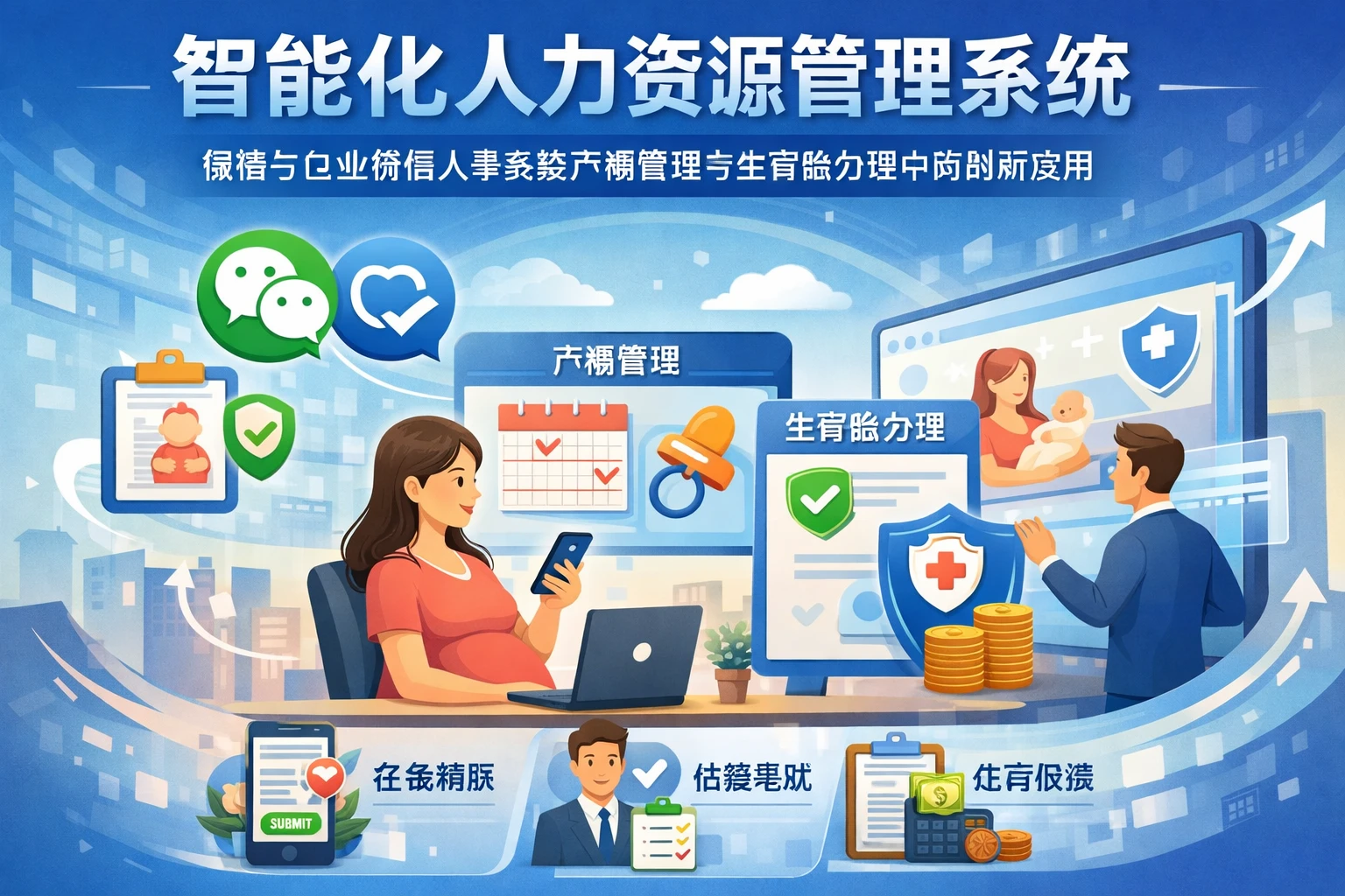 智能化人力资源管理系统：微信与企业微信人事系统在产假管理与生育险办理中的创新应用