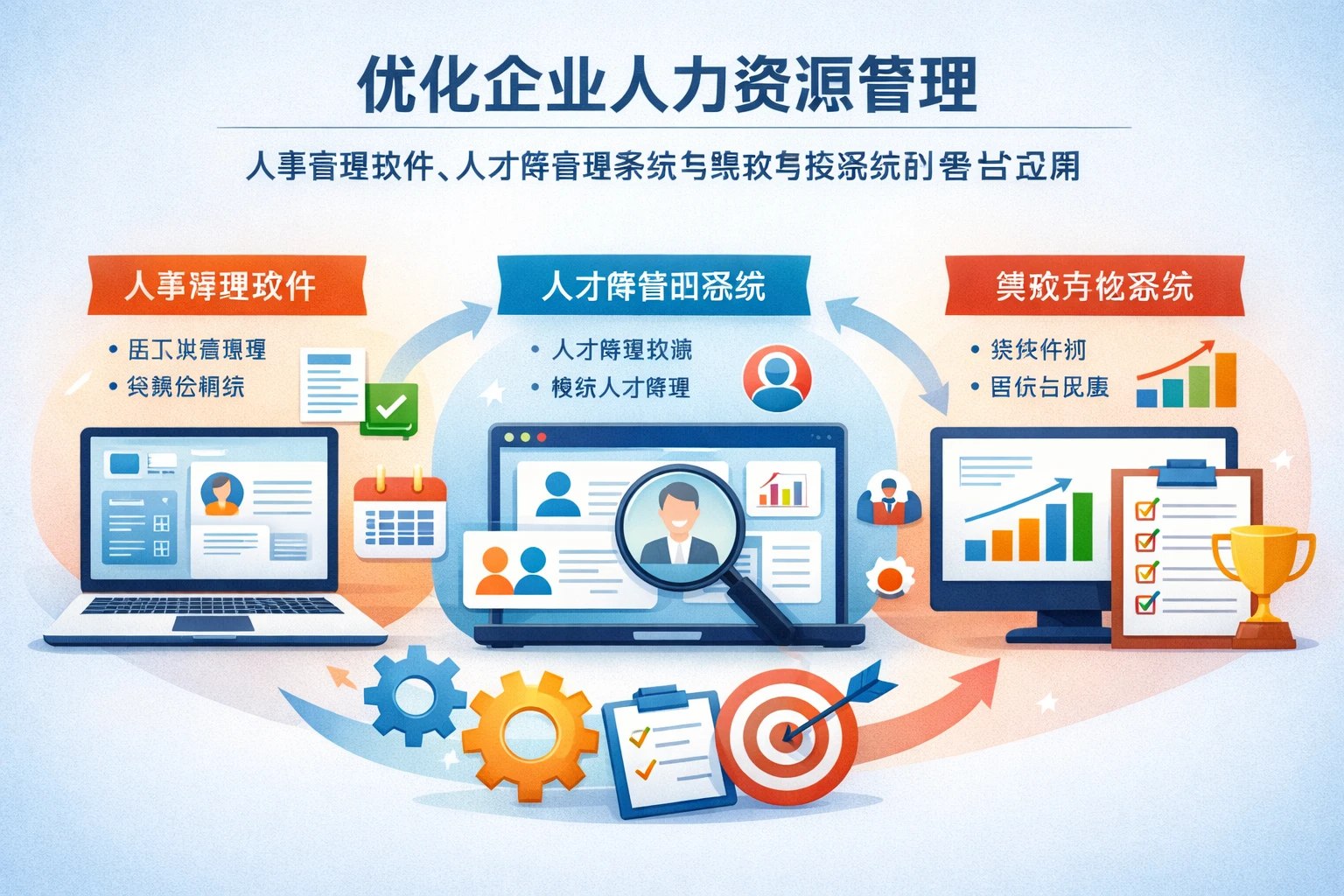 优化企业人力资源管理：人事管理软件、人才库管理系统与绩效考核系统的整合应用