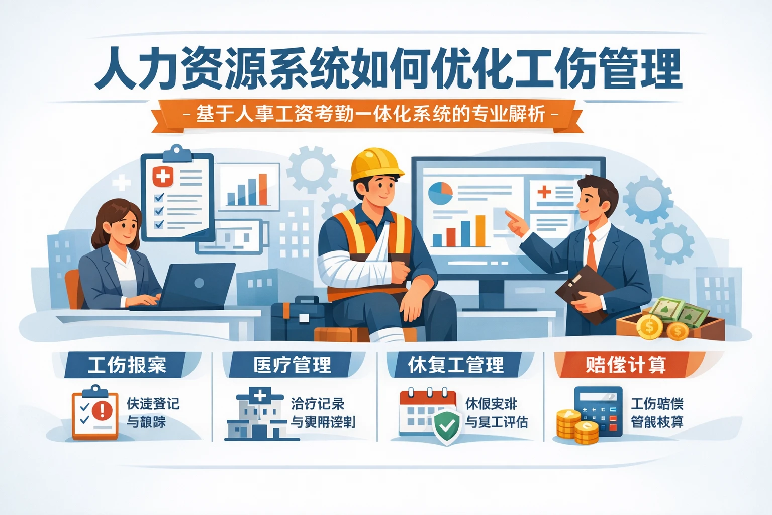 人力资源系统如何优化工伤管理——基于人事工资考勤一体化系统的专业解析