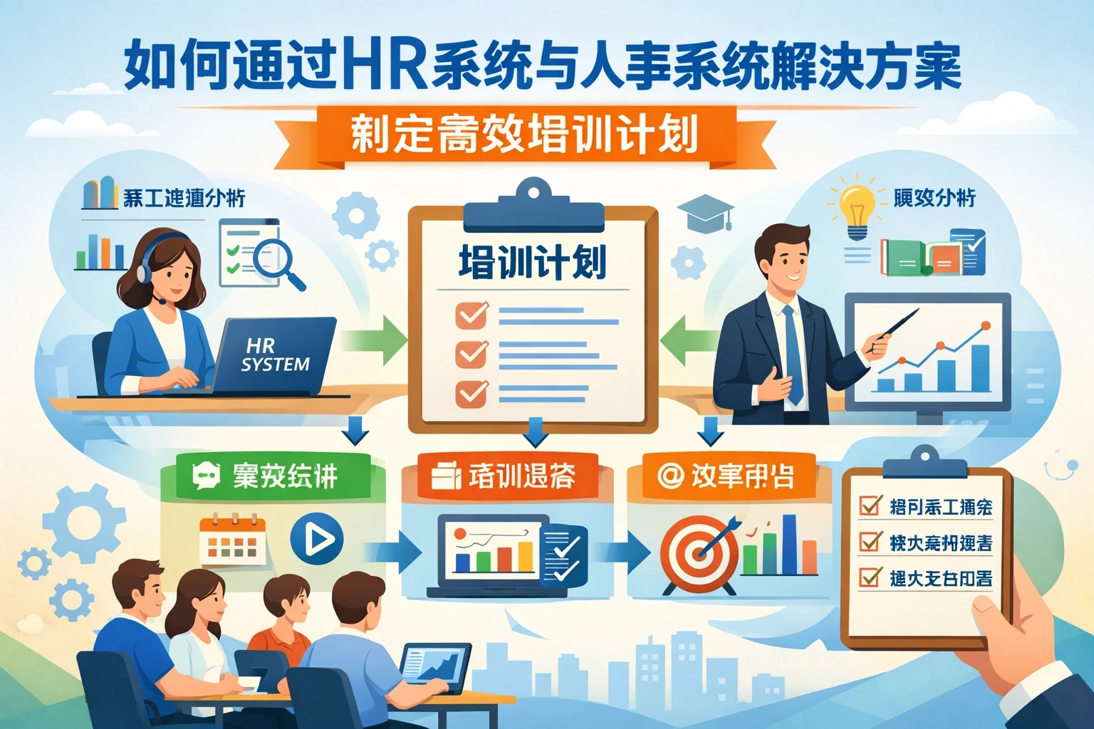 如何通过HR系统与人事系统解决方案制定高效培训计划