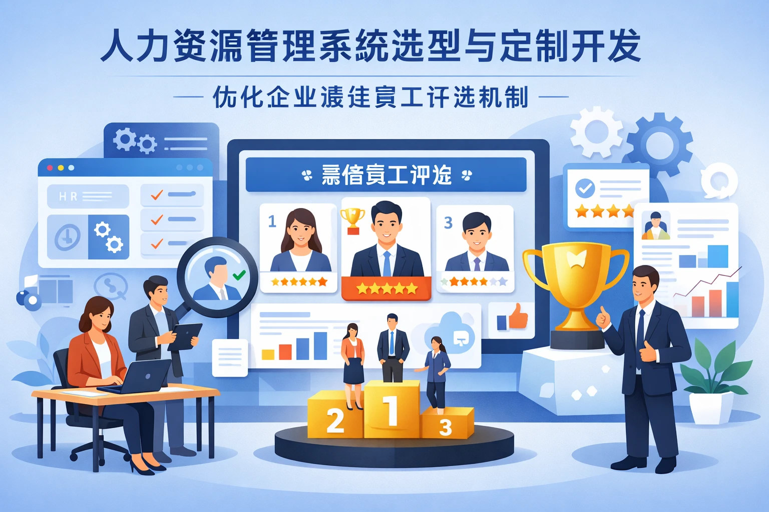 人力资源管理系统选型与定制开发：优化企业最佳员工评选机制