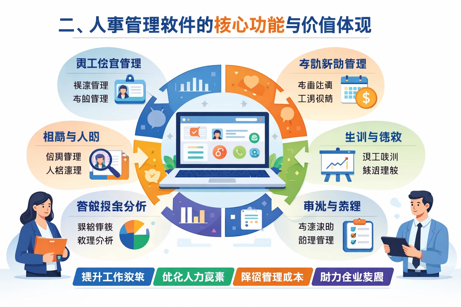 二、人事管理软件的核心功能与价值体现