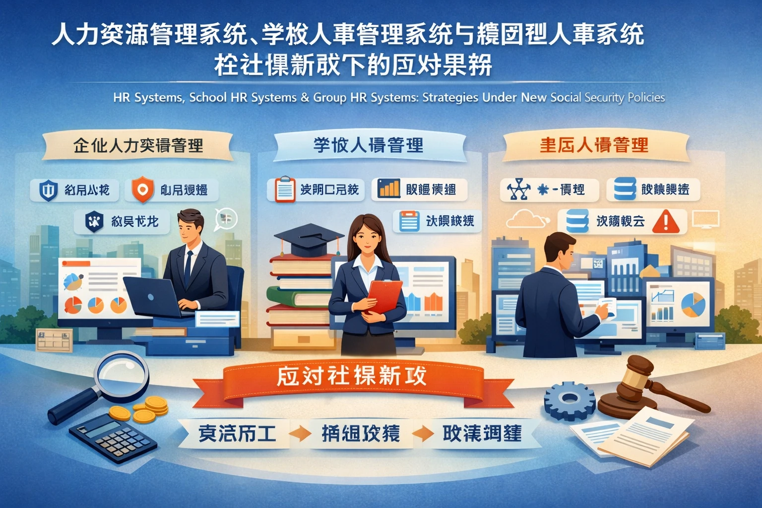 人力资源管理系统、学校人事管理系统与集团型人事系统在社保新政下的应对策略