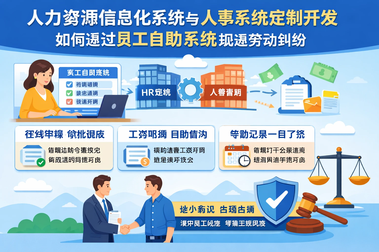 人力资源信息化系统与人事系统定制开发如何通过员工自助系统规避劳动纠纷