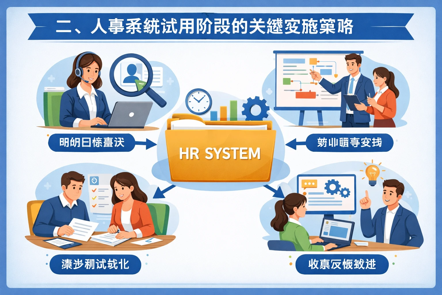 二、人事系统试用阶段的关键实施策略